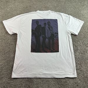 Jonas Brothers Shirt Mens 2XL White Black Short Sleeve Music FLAW